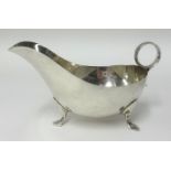 A George V silver sauce boat, James Dixon and Son, approx 7.60oz.