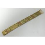 A 9ct multi coloured gold 'Milanese' bracelet, 44gms