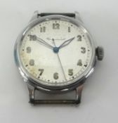 Jaeger LeCoultre, a stainless steel traditional wristwatch, the back plate numbered 316028, with