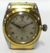 Rolex, an early gents stainless steel and gold cased wristwatch, the dial stamped Rolex Oyster
