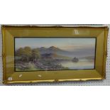 P. Norton, early 20th century, a signed watercolour 'A Scottish Loch', titled to the mount, 30cm x