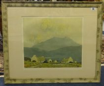After Paul Henry, coloured print, Irish landscape, signed in pencil, 36cm x 40cm.