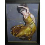 Robert Lenkiewicz (1941-2002), a fine oil on canvas 'Roxana' signed and titled verso 'Roxana on