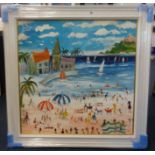 Simeon Stafford, born 1956, signed oil on canvas 'Dreamy Summer Day' 82cm x 80cm, framed in a good