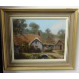 George Horne, two signed, oil on board, 'Tuckenhay, near Totnes' and 'Branscombe Forge, Devon' (