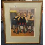 Beryl Cook (1922-2008), Getting Ready, signed limited edition print.