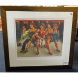 Graham McKean, Signed Giclee, 'Girls Night Out', certificate verso, 52cm x 59cm.