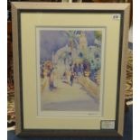 Knighton Hammond, Limited Edition Print, 'French Promenade',43cm x 31cm.