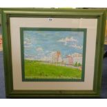 Roger Steppens, oil, 'Plymouth Hoe', signed, 39cm x 44cm