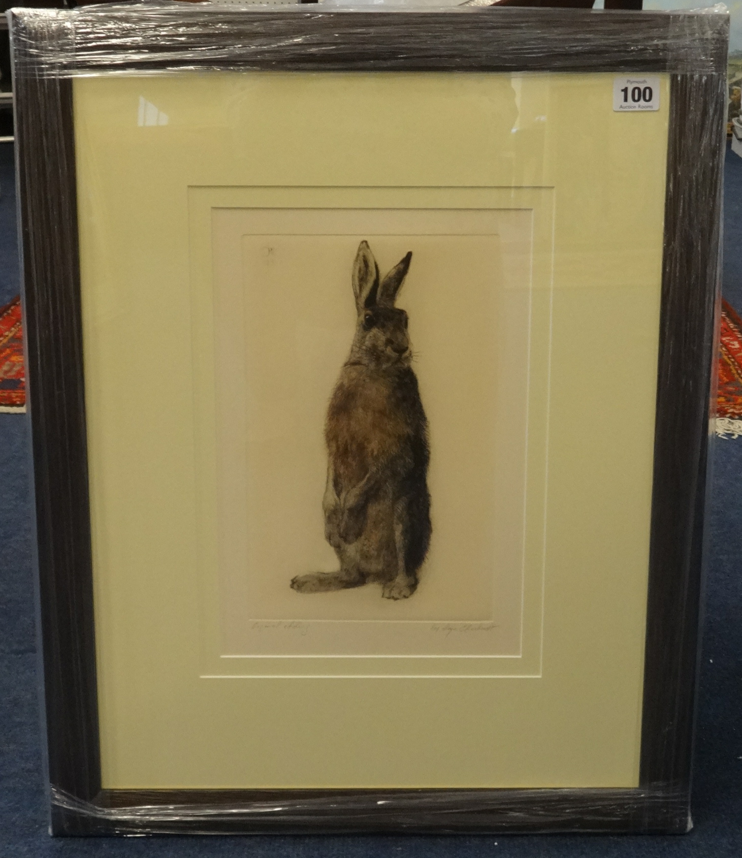 Kurt Meyer-Eberhardt, 'Standing Hare' 32cm x 21cm.