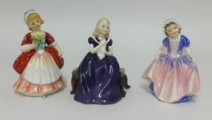 Royal Doulton Dinky Do HN1678, Affection HN2236 and Valerie HN2107 (3)