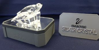 Swarovski Crystal Glass, SCS annual edition 1991 'Save Me', The Seals, boxed.