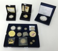 London Mint and other modern proof coins including silver WWI commemorative crown and silver five