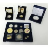 London Mint and other modern proof coins including silver WWI commemorative crown and silver five