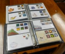 A collection of first day covers in six albums.