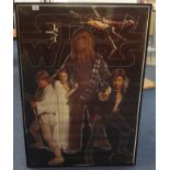 Star Wars, a 1977 film poster, 98cm x 67cm.