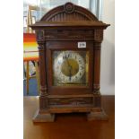 Junghans, a Victorian oak cased mantle clock, with 8 day movement, This clock is being sold to