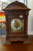 Junghans, a Victorian oak cased mantle clock, with 8 day movement, This clock is being sold to