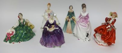 Royal Doulton Elyse HN2474, Charlotte HN2421, Country Rose HN3221, Good Companion HN3608, Janice