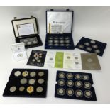 Royal Mint, a large collection of various proof coins including QEII, Darwin 2009, other