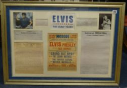 Elvis Presley, limited edition montage print 'Las Vegas' No. 965/1000