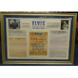 Elvis Presley, limited edition montage print 'Las Vegas' No. 965/1000