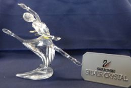 Swarovski Crystal Glass, Magic of Dance series annual edition 2004, 'Anna', complete with stand