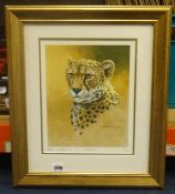 Stephen Gayford, two signed limited edition prints Lioness and Cheetah, .