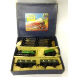 Hornby, tin plate clockwork O gauge M1 Goods Set, boxed.