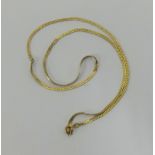 A 9ct gold necklace, approx 4.10gms.