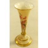 Royal Worcester, spill vase, blush ivory, model 1790, reg no. 248569, height 14cm.