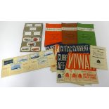 A collection of War casualty and port booklets, also current affairs pamphlets and 1940's ephemera.