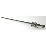 A reproduction long sword of Spanish design, length approx 100cm.