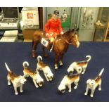 Beswick, a seven piece hunt group (with damage).