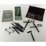 Various items including fountain pens including Swan, Mordan Everpoint, two Watermans and Pelican
