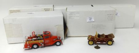 A collection of Matchbox Models of Yesteryear models including the 40th anniversary of a 1911