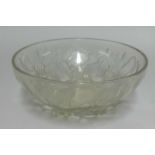 A Lalique bowl 'Gui', the opalescent body decorated and moulded with mistletoe decoration, the