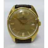 Girard Perregaux, a gents 18ct gold chronometer HF gyromatic wristwatch with original box and