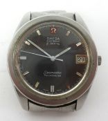 Omega Seamaster Electronic, a gents chronometer wristwatch with date, with box and papers with