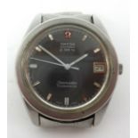 Omega Seamaster Electronic, a gents chronometer wristwatch with date, with box and papers with