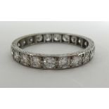 A Platinium full eternity band ring.