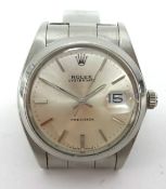 Rolex, a gents stainless steel oyster date precision watch model 6694-0 also 8498553 with box and