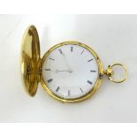 Le Roy & Fils, Paris, an 18ct gold quarter repeating full hunter pocket watch, No.31650, with