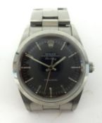 Rolex Air King, a gents stainless steel wristwatch, with box and papers, No. 609825, guaranteed