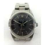 Rolex Air King, a gents stainless steel wristwatch, with box and papers, No. 609825, guaranteed