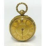 A fine 19th century 18ct gold pocket watch, the movement signed Litherland Patent, Liverpool,18ct