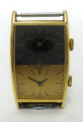 Baume and Mercier, 18ct gold duo dial wristwatch (lacks strap), stamped 750, No. 690591, 321002,