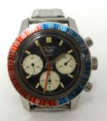 Heuer Autavia GMT, a rare gents wristwatch, No. 2446, with box and paper.