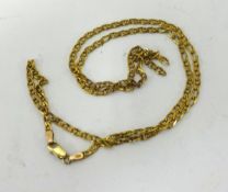 A 9ct gold necklace approx 7.8gms.