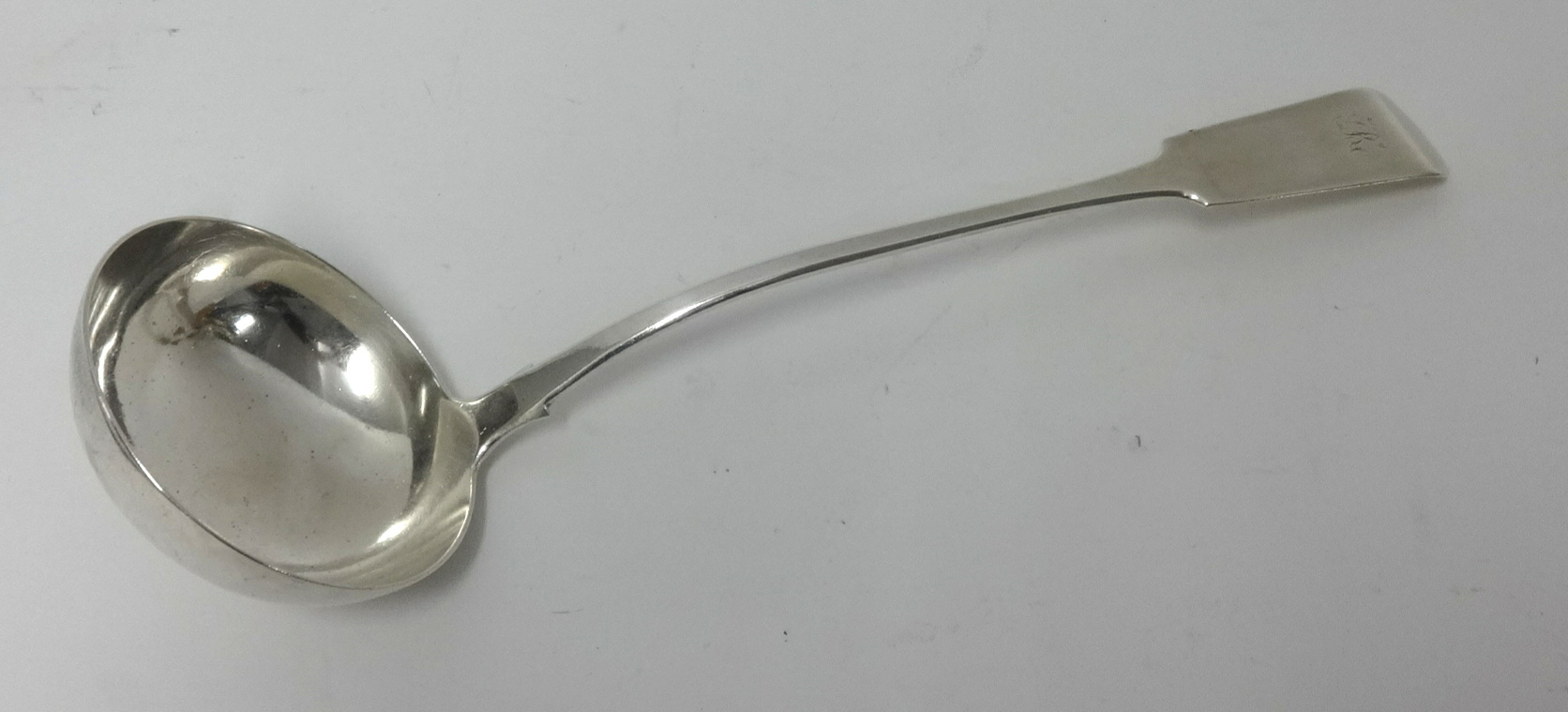 A Victorian silver ladle, circa 1855 Glasgow, approx 5.8oz.